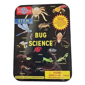 Bug Science S.T.E.M. Educational Learning Magnetic Tin New Sealed T.S. Shure
